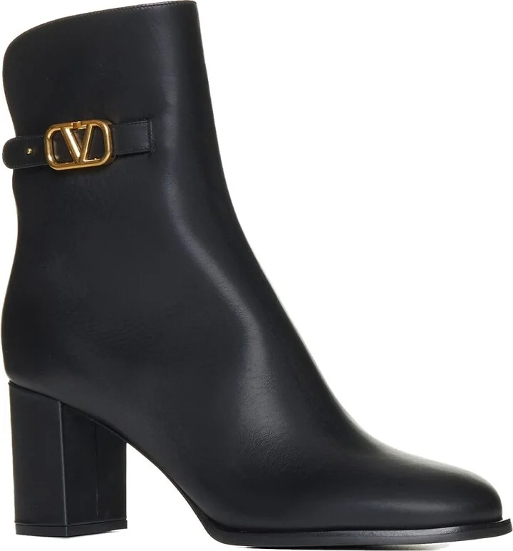 Garavani Vlogo Signature Leather Boots - Image 2