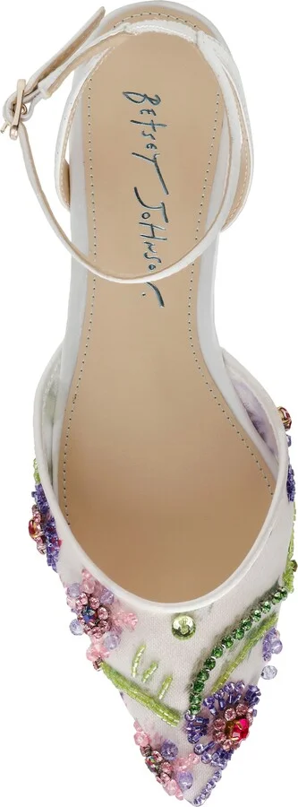 Garbo Pointed Toe Ankle Strap Flat - Image 5