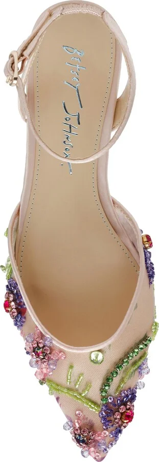 Garbo Pointed Toe Ankle Strap Flat - Image 11