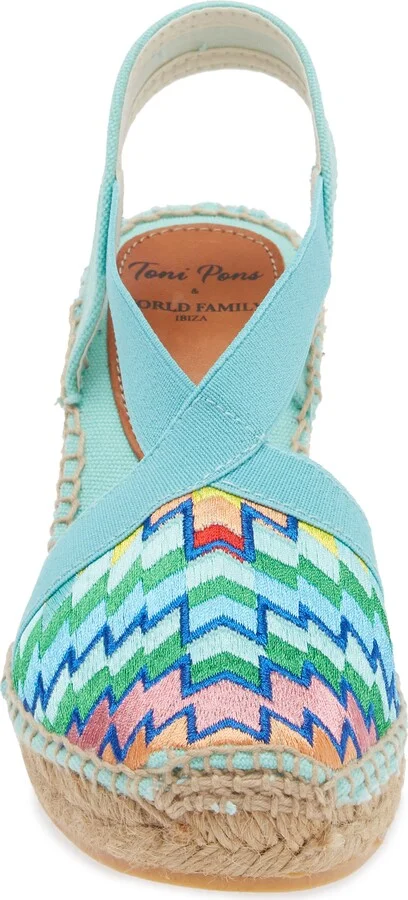 Gardenia Embroidered Espadrille Wedge - Image 4