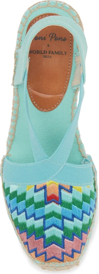 Gardenia Embroidered Espadrille Wedge - Image 5