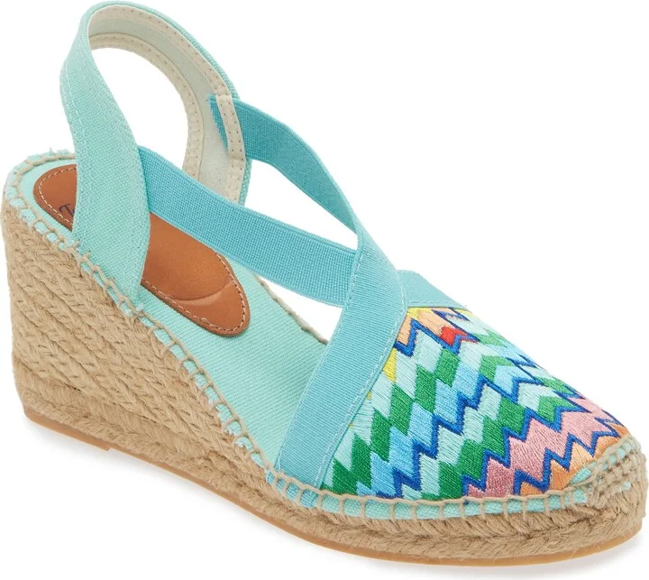 Gardenia Embroidered Espadrille Wedge