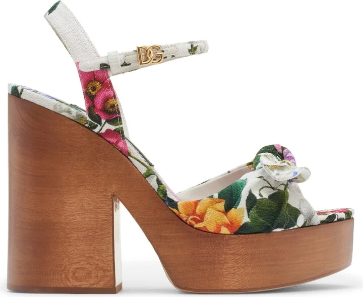 Gardenia Print Platform Sandal - Image 3