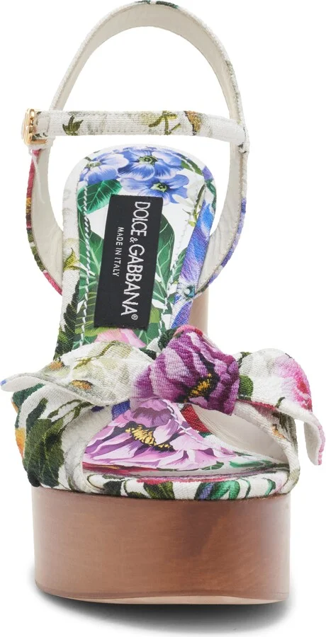 Gardenia Print Platform Sandal - Image 4