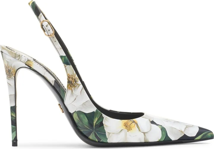 Gardenia Print Slingback Pump - Image 3