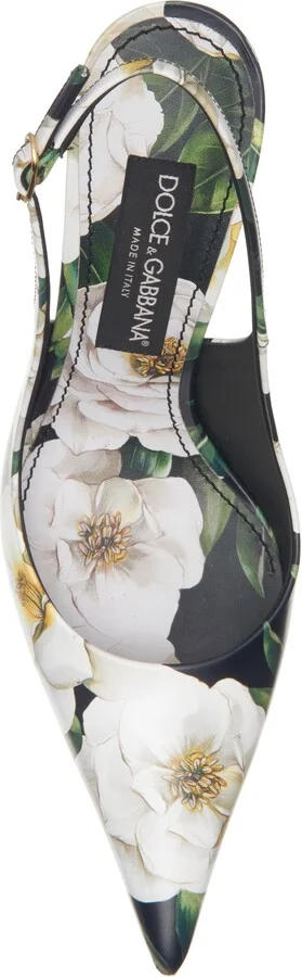 Gardenia Print Slingback Pump - Image 5