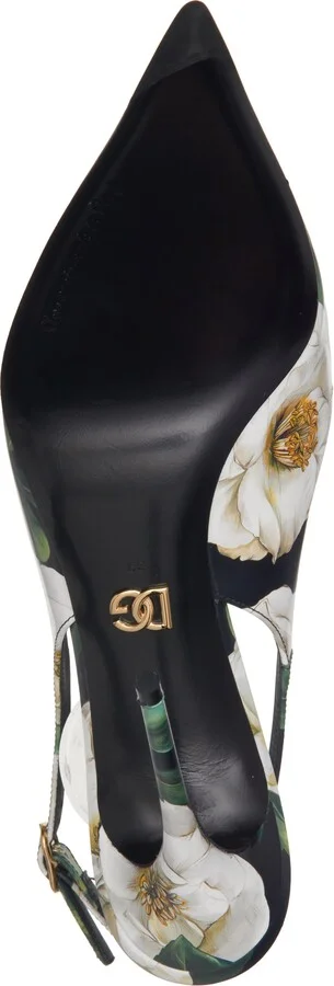 Gardenia Print Slingback Pump - Image 6