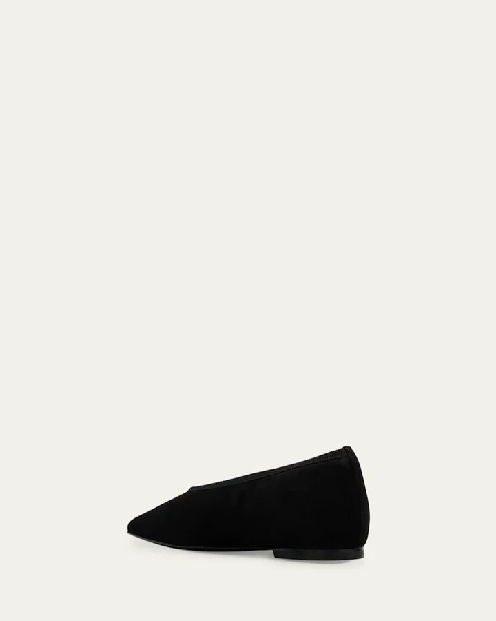 Garderob Suede Ballerina Flats - Image 4
