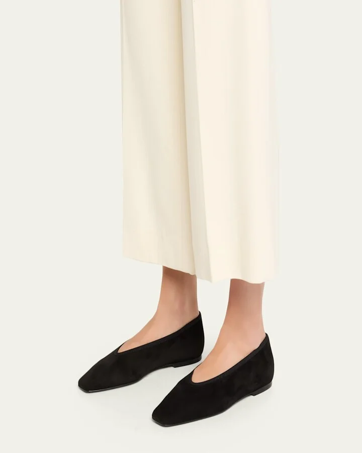 Garderob Suede Ballerina Flats - Image 5