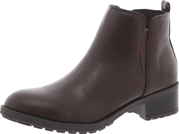 Garenrr Womens Zipper Man Made Ankle Boots