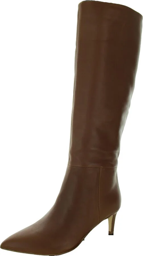 Garray Womens Padded Insole Leather Knee-High Boots
