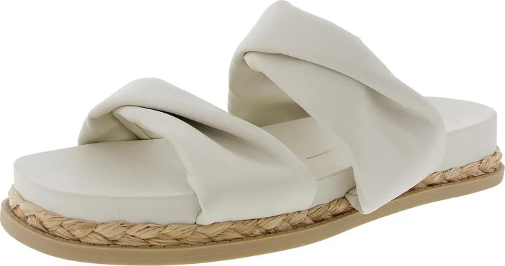 GARSON Womens Laceless Man Made Slide Sandals