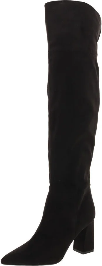 Garwin Womens Pull On Zipper Over-The-Knee Boots