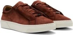 Gary low-top trainers in suede- Brown Men's Sneakers size 9