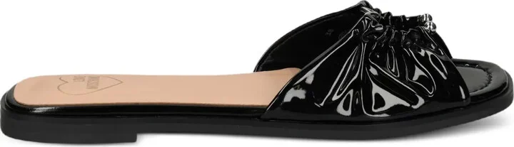 Gathered-Detail Sandals