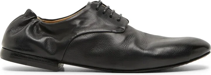 gathered heel Derby shoes