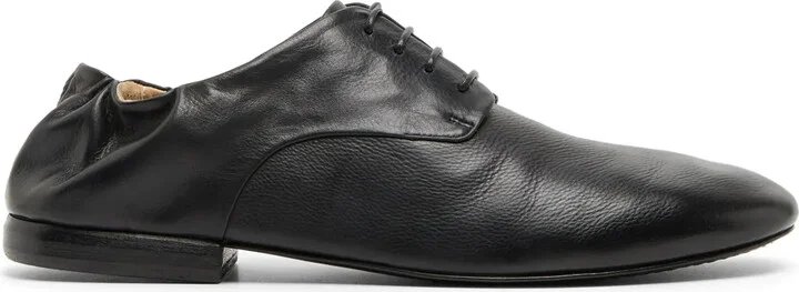 gathered heel Derby shoes