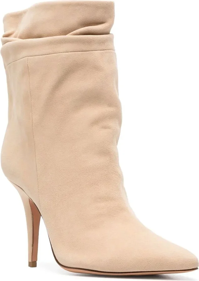 Gathered Leather Boots - Image 2