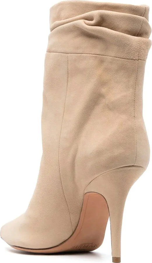 Gathered Leather Boots - Image 3