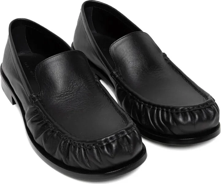 Gathered-Leather Loafers - Image 2