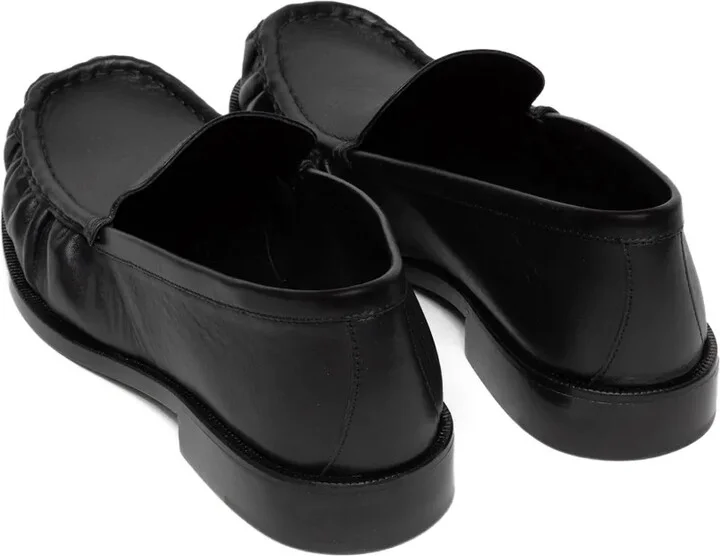 Gathered-Leather Loafers - Image 3