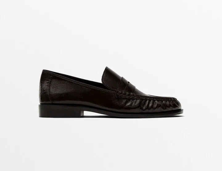Gathered Penny Loafers