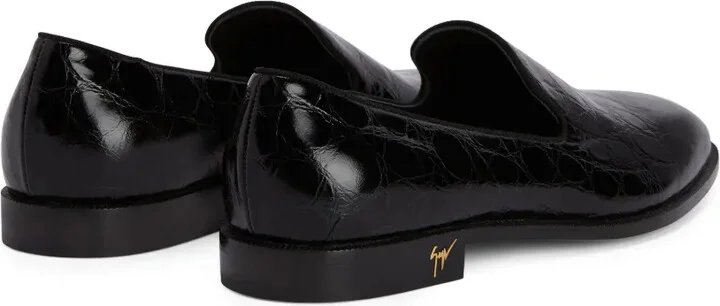 Gatien crocodile-effect leather loafers - Image 3