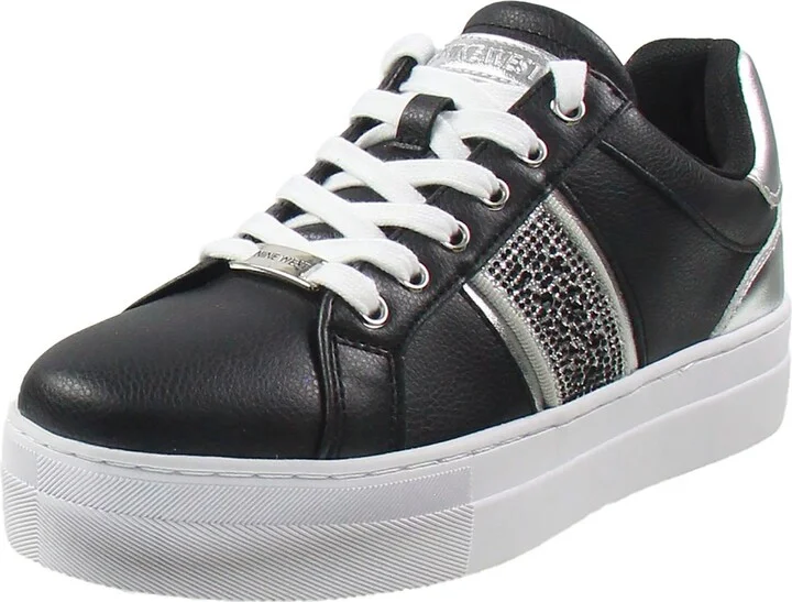Gator Platform Sneaker Womens Rhinestone Faux Leather Casual And Fashion Sneakers
