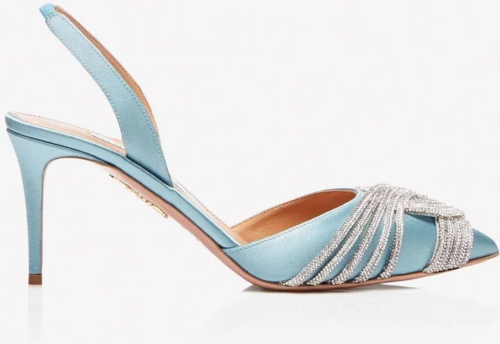 Gatsby 75 Satin Slingback Pumps