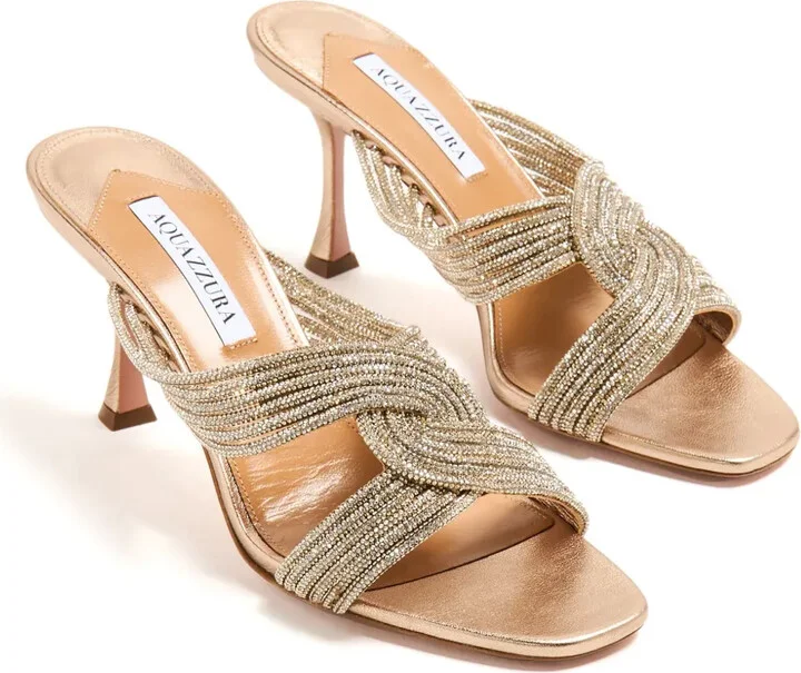 Gatsby 75mm embellished mules - Image 2