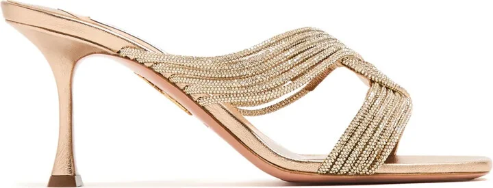 Gatsby 75mm embellished mules