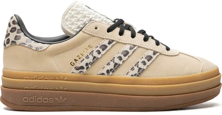 Gazelle Bold "Cream Leopard" sneakers