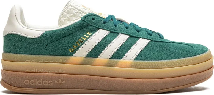 Gazelle Bold "Green / White / Gold" sneakers
