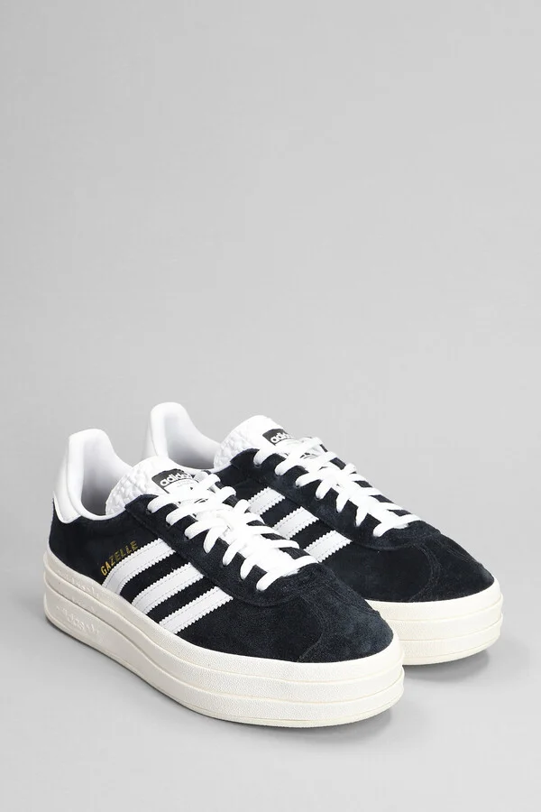 Gazelle Bold Sneakers In Black Suede - Image 2