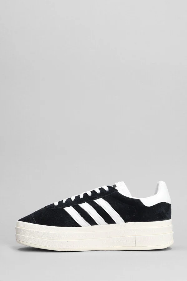 Gazelle Bold Sneakers In Black Suede - Image 3