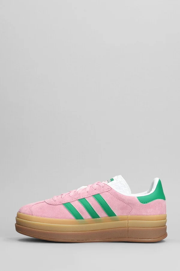 Gazelle Bold Sneakers In Rose-pink Suede - Image 3