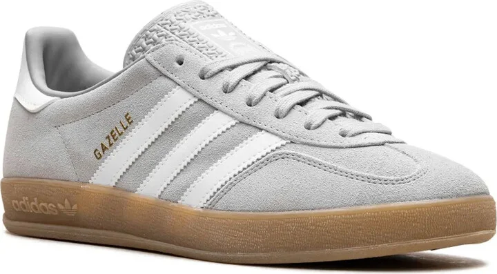 Gazelle Indoor "Grey Two/Cloud White/Gold Metallic" sneakers - Image 2