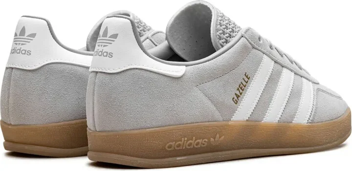 Gazelle Indoor "Grey Two/Cloud White/Gold Metallic" sneakers - Image 3