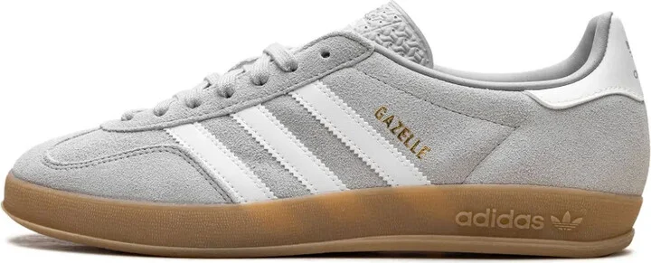 Gazelle Indoor "Grey Two/Cloud White/Gold Metallic" sneakers - Image 5