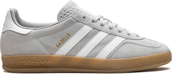 Gazelle Indoor "Grey Two/Cloud White/Gold Metallic" sneakers