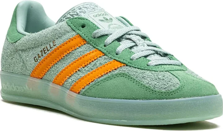 Gazelle Indoor "Hazy Green/Crew Yellow" sneakers - Image 2