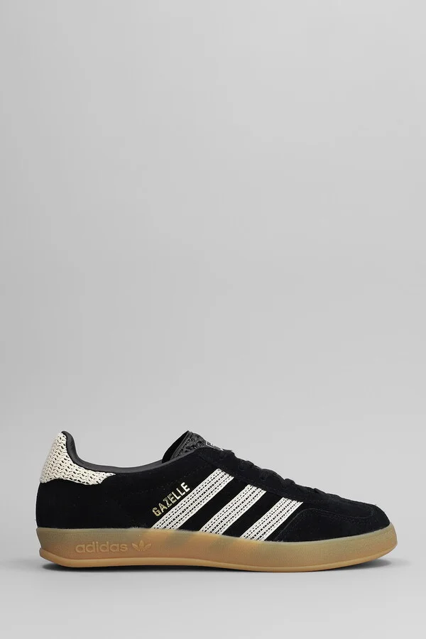 Gazelle Indoor Sneakers In Black Suede