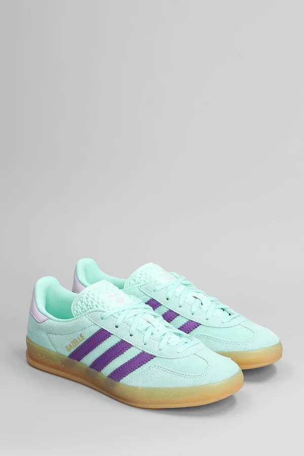 Gazelle Indoor Sneakers In Green Suede - Image 2