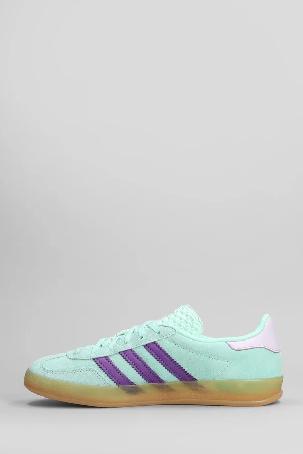 Gazelle Indoor Sneakers In Green Suede - Image 3