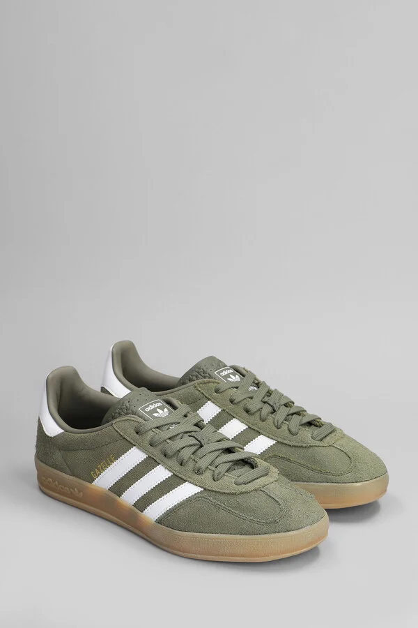 Gazelle Indoor Sneakers In Green Suede - Image 2