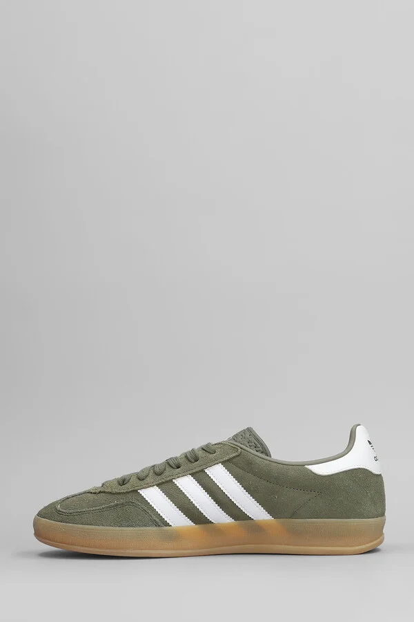 Gazelle Indoor Sneakers In Green Suede - Image 3