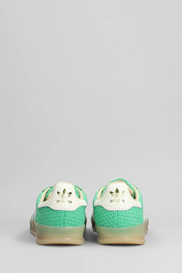 Gazelle Indoor Sneakers In Green Suede And Fabric - Image 4