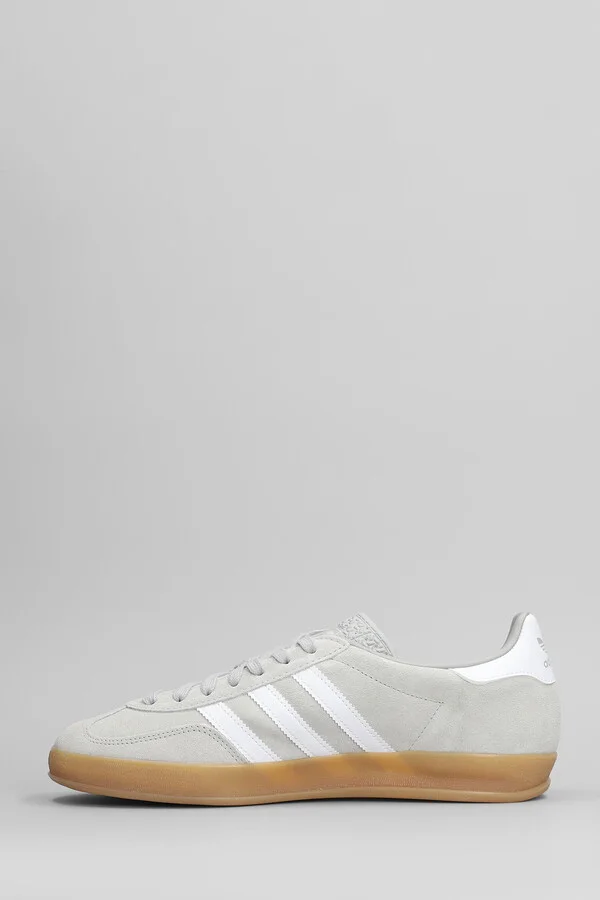 Gazelle Indoor Sneakers In Grey Suede - Image 3