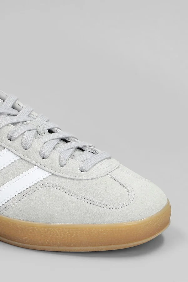 Gazelle Indoor Sneakers In Grey Suede - Image 5