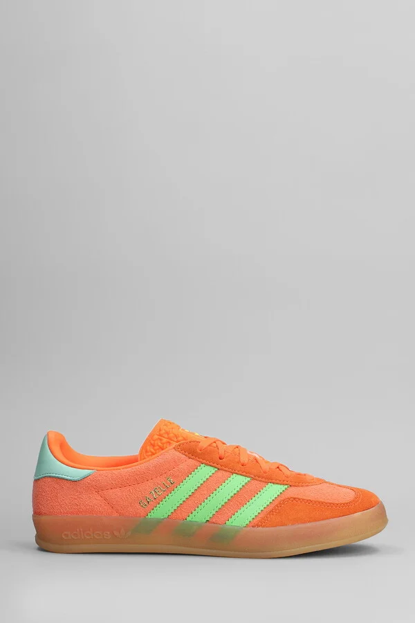 Gazelle Indoor Sneakers In Orange Suede